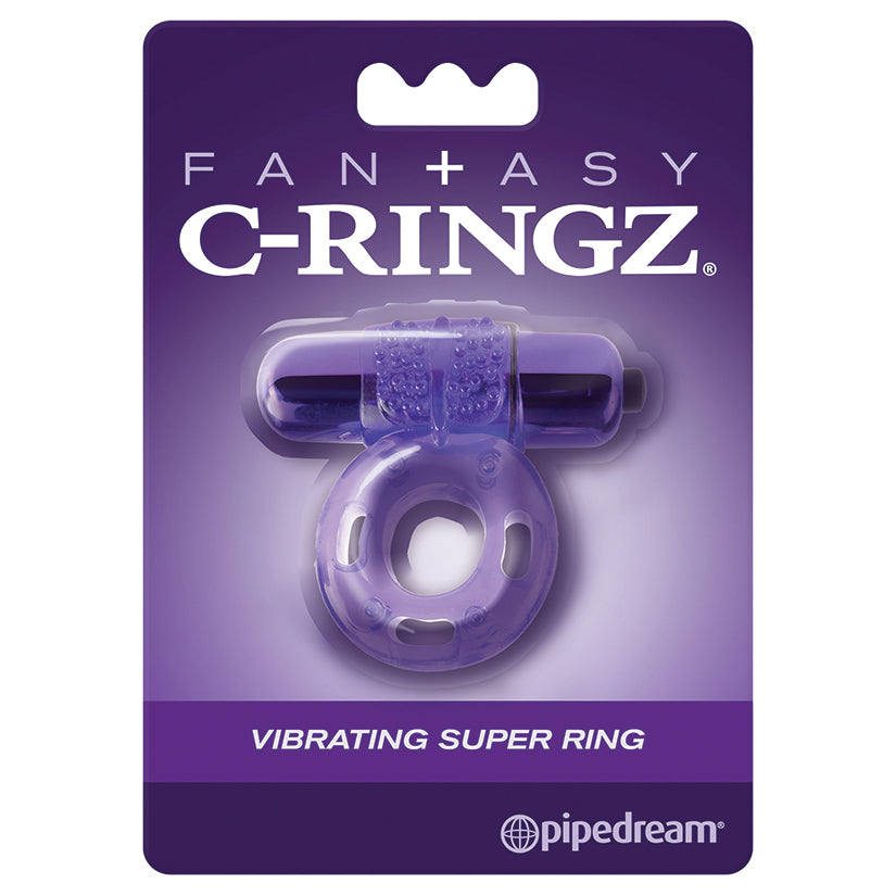 Fantasy C-Ringz Vibrating Super Ring-Purple - Eros Fine Goods