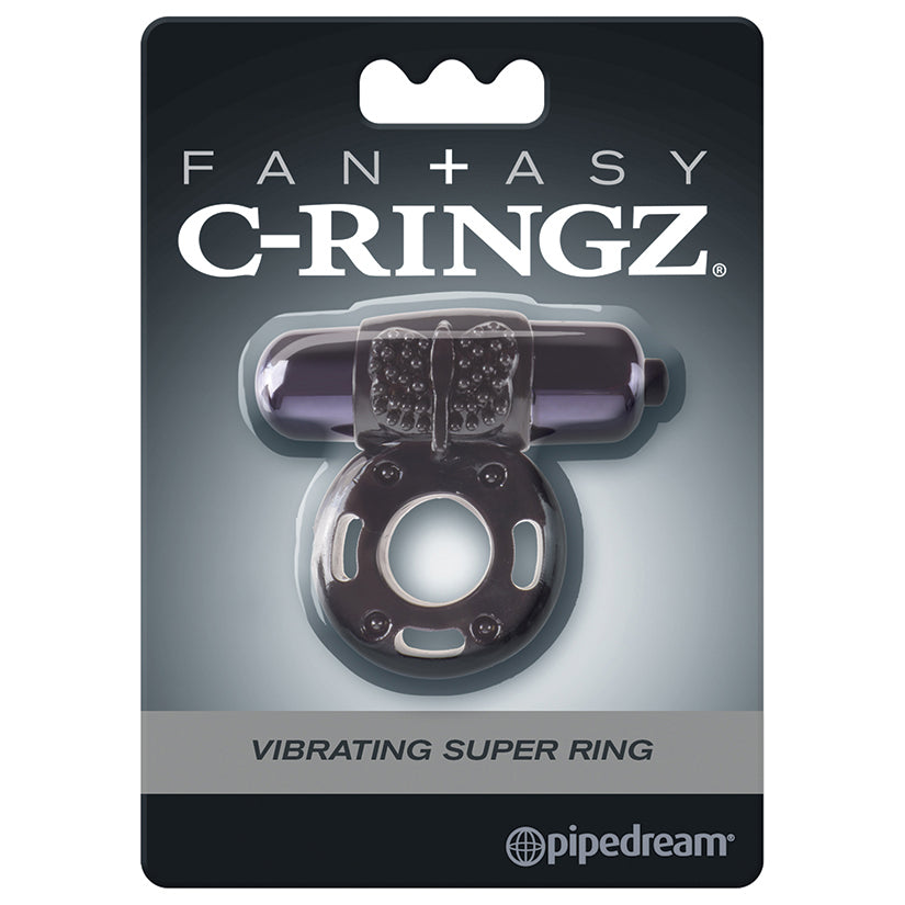 Fantasy C-Ringz Vibrating Super Ring-Black - Eros Fine Goods