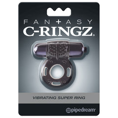 Fantasy C-Ringz Vibrating Super Ring-Black - Eros Fine Goods