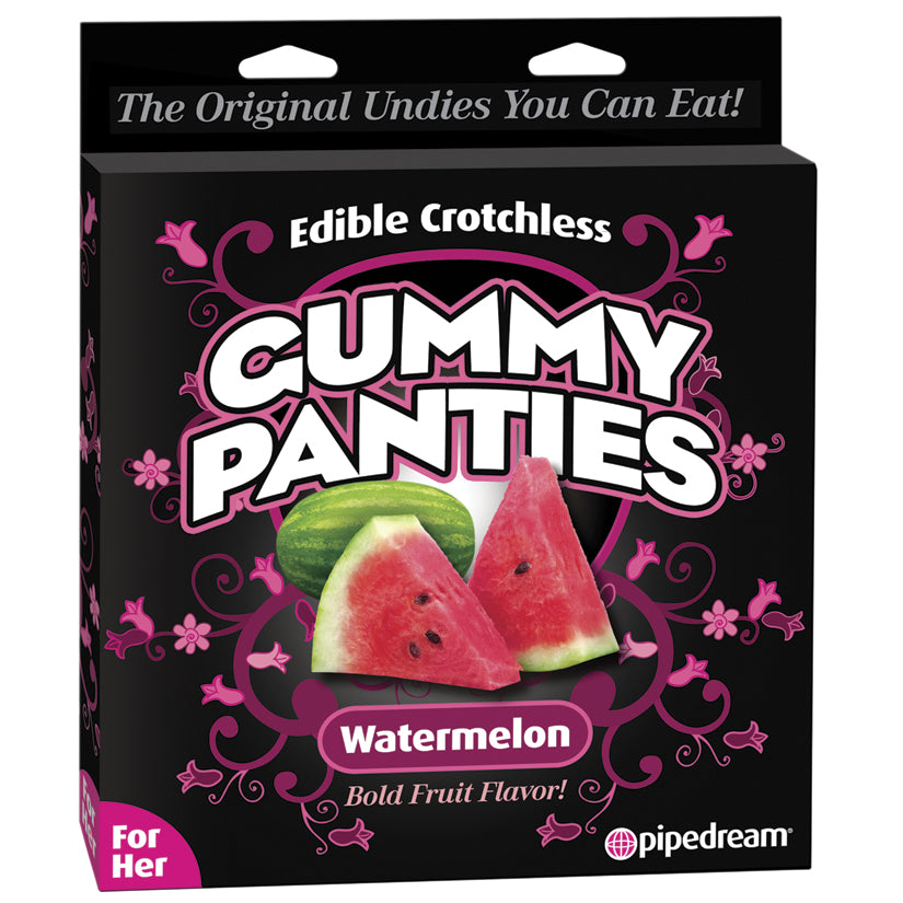 Edible Crotchless Gummy Panties For Her-Watermelon - Eros Fine Goods
