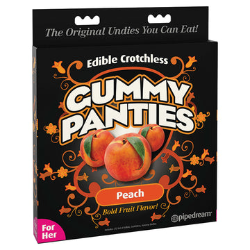 Edible Crotchless Gummy Panties for Her-Peach - Eros Fine Goods