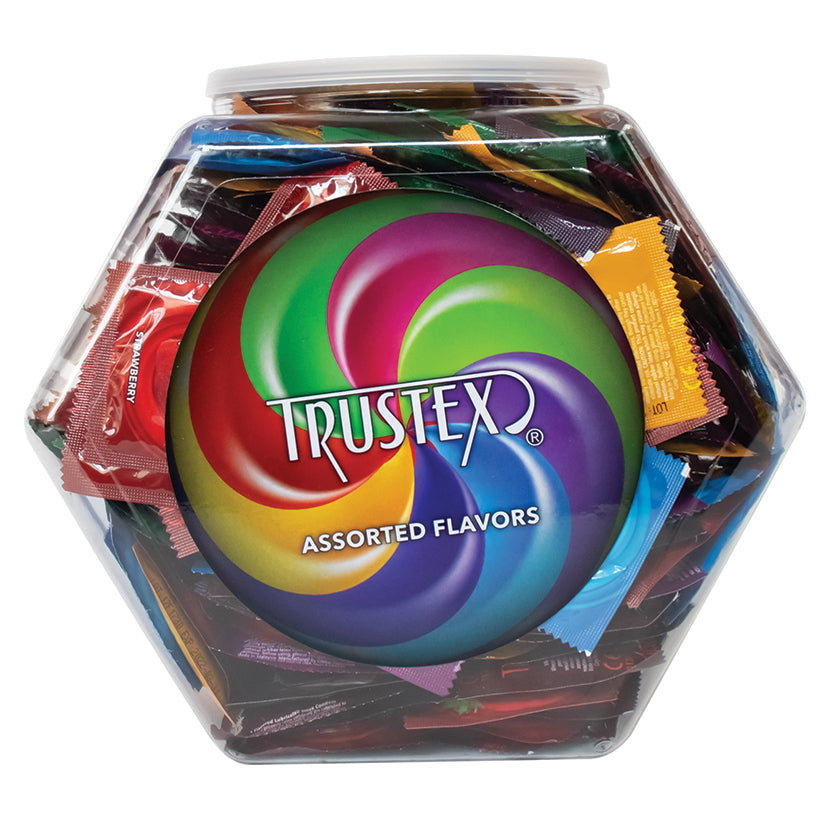 Trustex Assorted Flavor Condoms Bowl of 288pcs - Eros Fine Goods