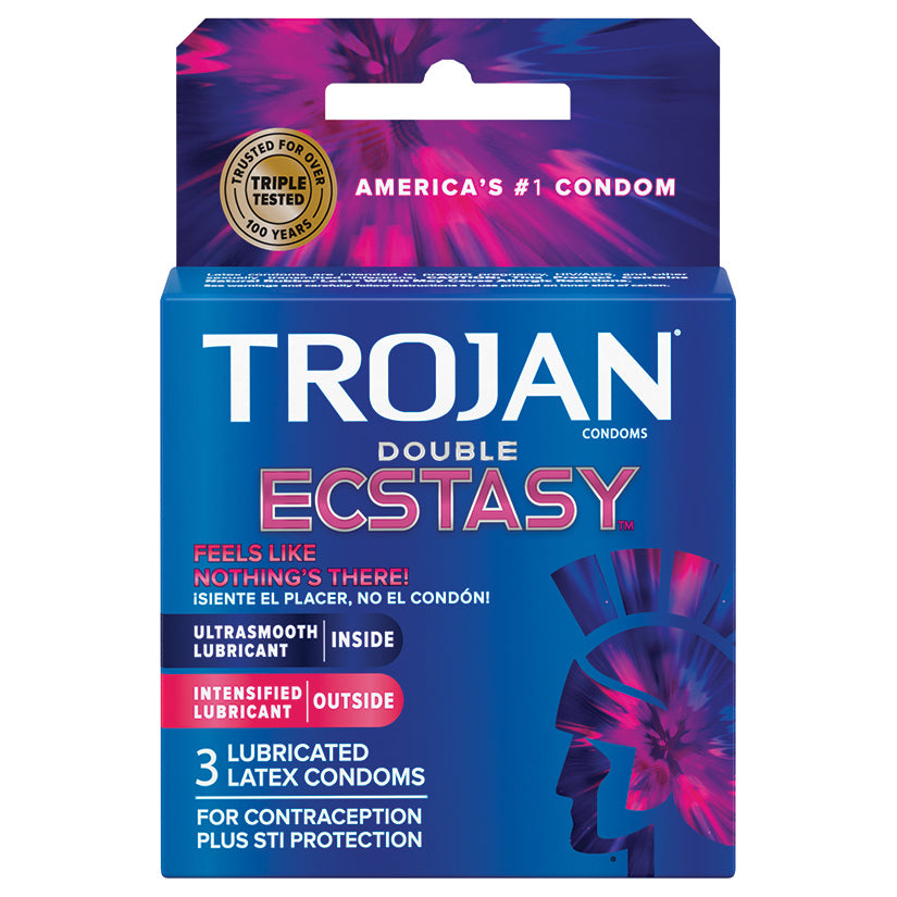 Trojan Double Ecstasy (3 Pack) - Eros Fine Goods