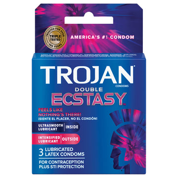 Trojan Double Ecstasy (3 Pack) - Eros Fine Goods