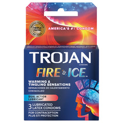 Trojan Pleasures Fire & Ice Condoms (3 Pack) - Eros Fine Goods
