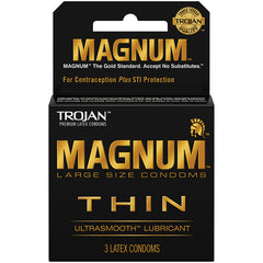 Trojan Magnum Thin Condoms (3 Pack) - Eros Fine Goods