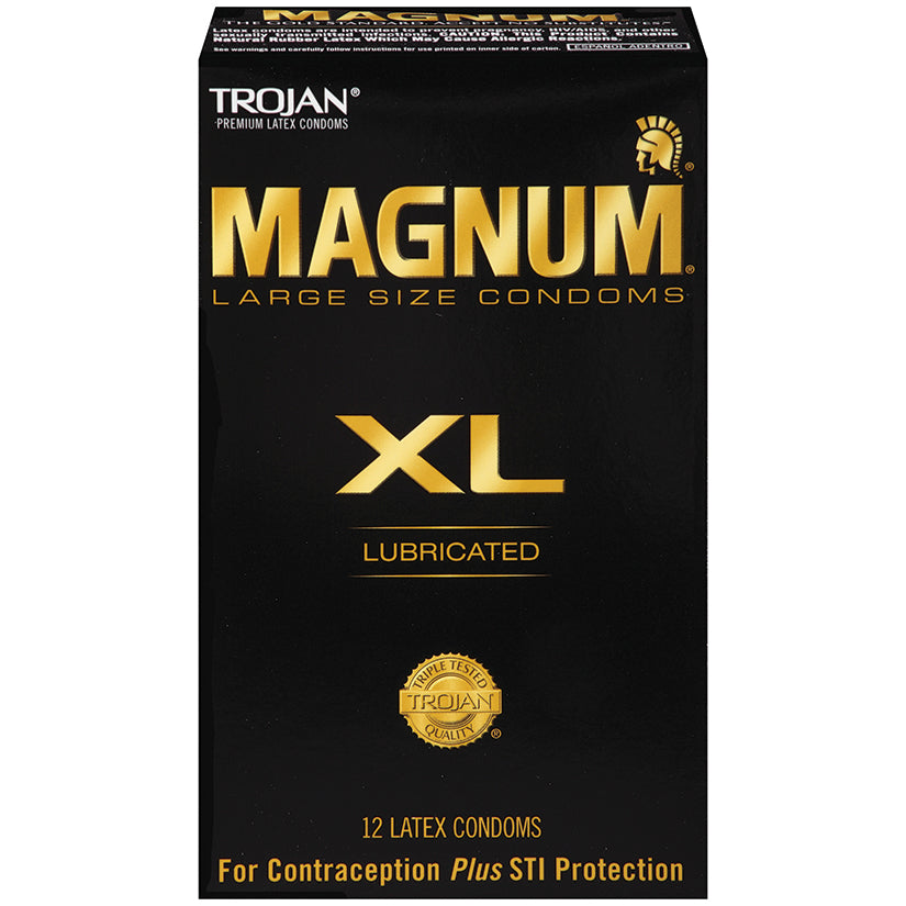 Trojan Magnum XL Condoms (12 Pack) - Eros Fine Goods