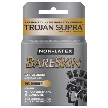 Trojan Supra Non-Latex Condoms (3 Pack) - Eros Fine Goods