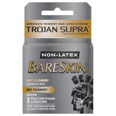 Trojan Supra Non-Latex Condoms (3 Pack) - Eros Fine Goods