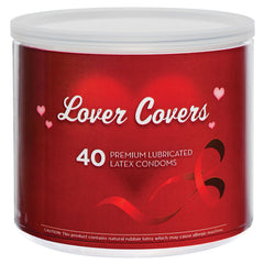Lover Covers Condoms Jar of 40 - Eros Fine Goods
