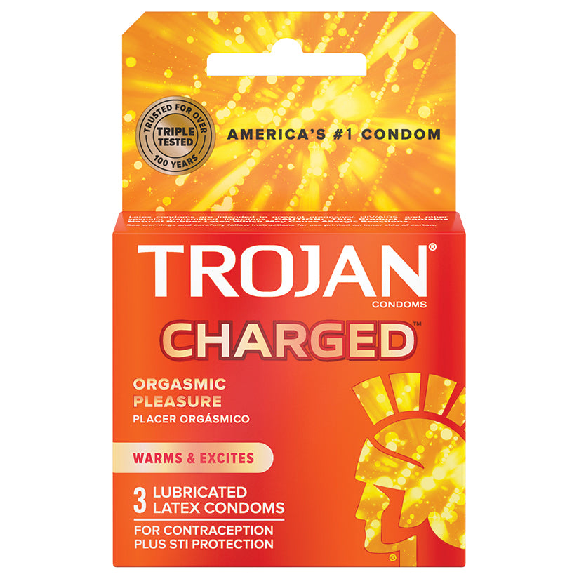 Trojan Charged (Pack of 3) - Eros Fine Goods