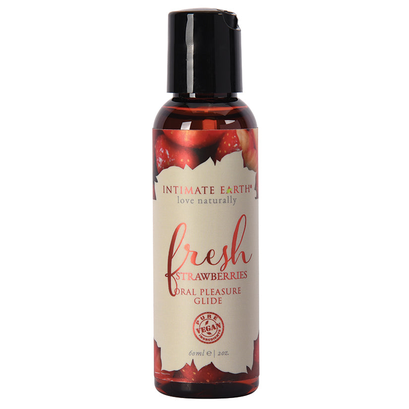Intimate Earth Oral Pleasure Glide-Fresh Strawberries 2oz - Eros Fine Goods
