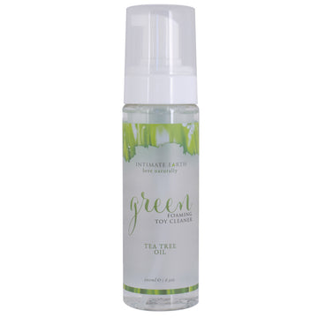 Intimate Earth Foaming Toy Cleaner-Green Tea Tree 6.3oz - Eros Fine Goods