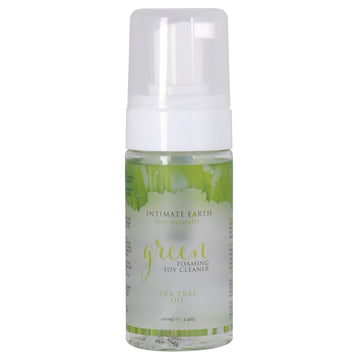 Intimate Earth Foaming Toy Cleaner-Green Tea Tree 3.4oz - Eros Fine Goods