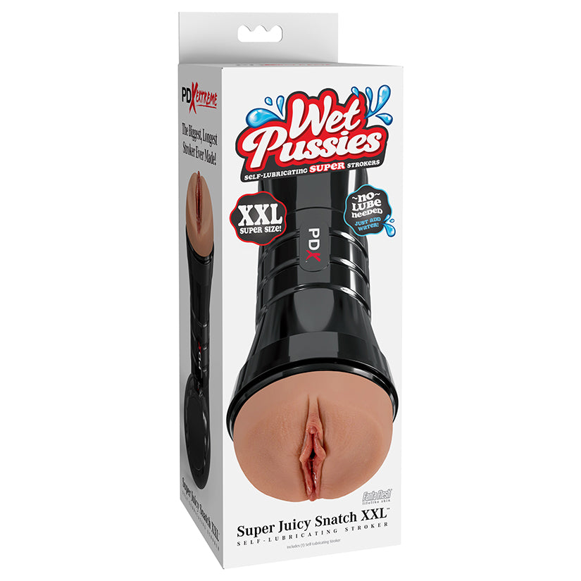 PDX Extreme Wet Pussies Super Juicy Snatch XXL-Brown - Eros Fine Goods
