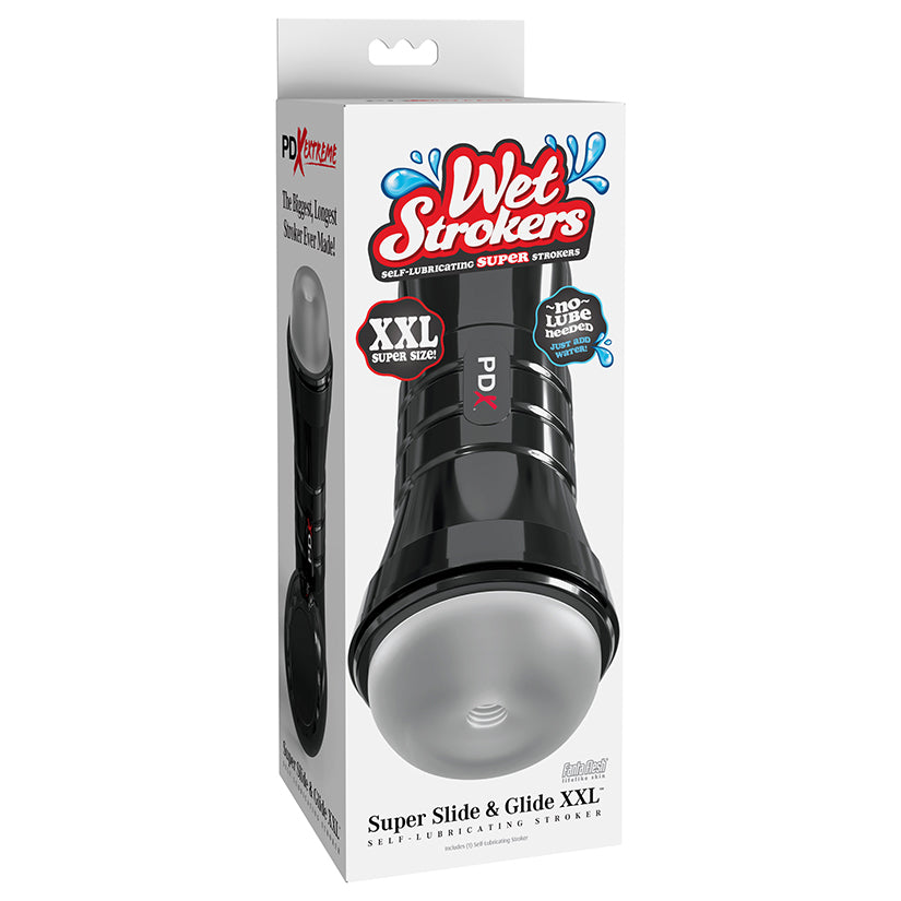 PDX Extreme Wet Strokers Super Slide and Glide XXL-Frosted - Eros Fine Goods