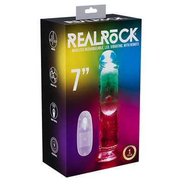 RealRock Wireless Rechargeable LED Vibrating 7" - Eros Fine Goods