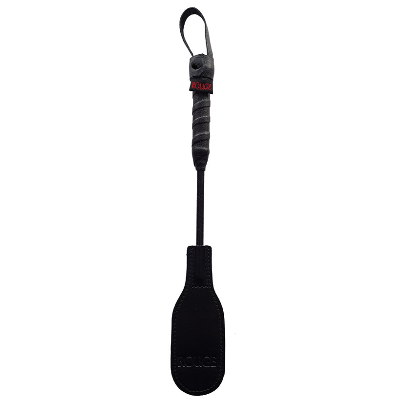 Rouge Group Leather Mini Oval Paddle-Black - Eros Fine Goods