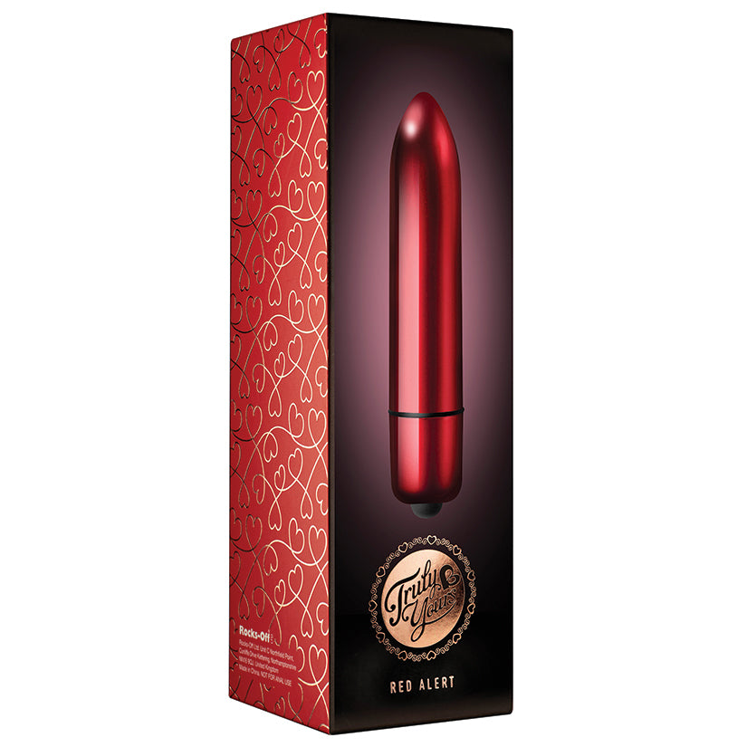 Rocks-Off Truly Yours 120mm 10 Speed Bullet-Red Alert - Eros Fine Goods
