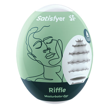 Satisfyer Masturbator Egg Single-Riffle - Eros Fine Goods