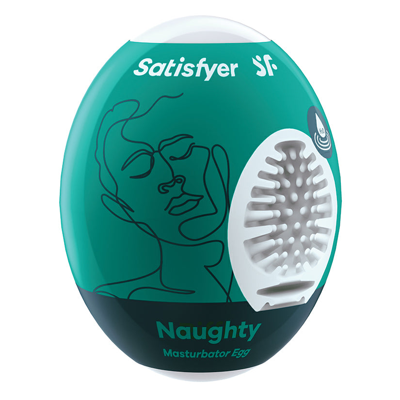 Satisfyer Masturbator Egg Single-Naughty - Eros Fine Goods