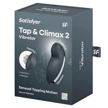 Satisfyer Tap and Climax 2-Grey - Eros Fine Goods