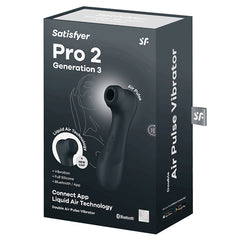 Satisfyer Pro 2 Generation 3 with App-Dark Grey - Eros Fine Goods