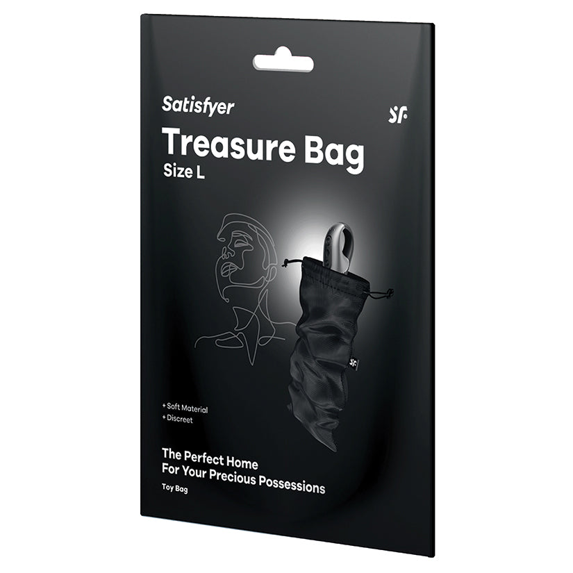 Satisfyer Treasure Bag L-Black - Eros Fine Goods