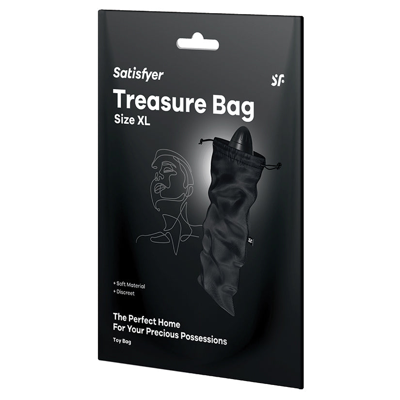 Satisfyer Treasure Bag XL-Black - Eros Fine Goods