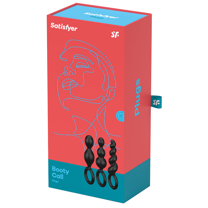 Satisfyer Booty Call Plugs-Black (Set Of 3) - Eros Fine Goods