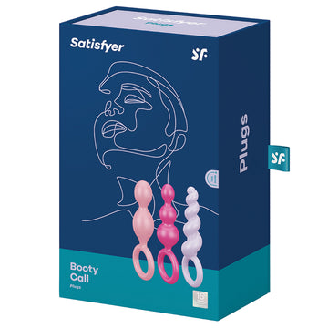 Satisfyer Booty Call Plugs-Assorted Colors (Set Of 3) - Eros Fine Goods