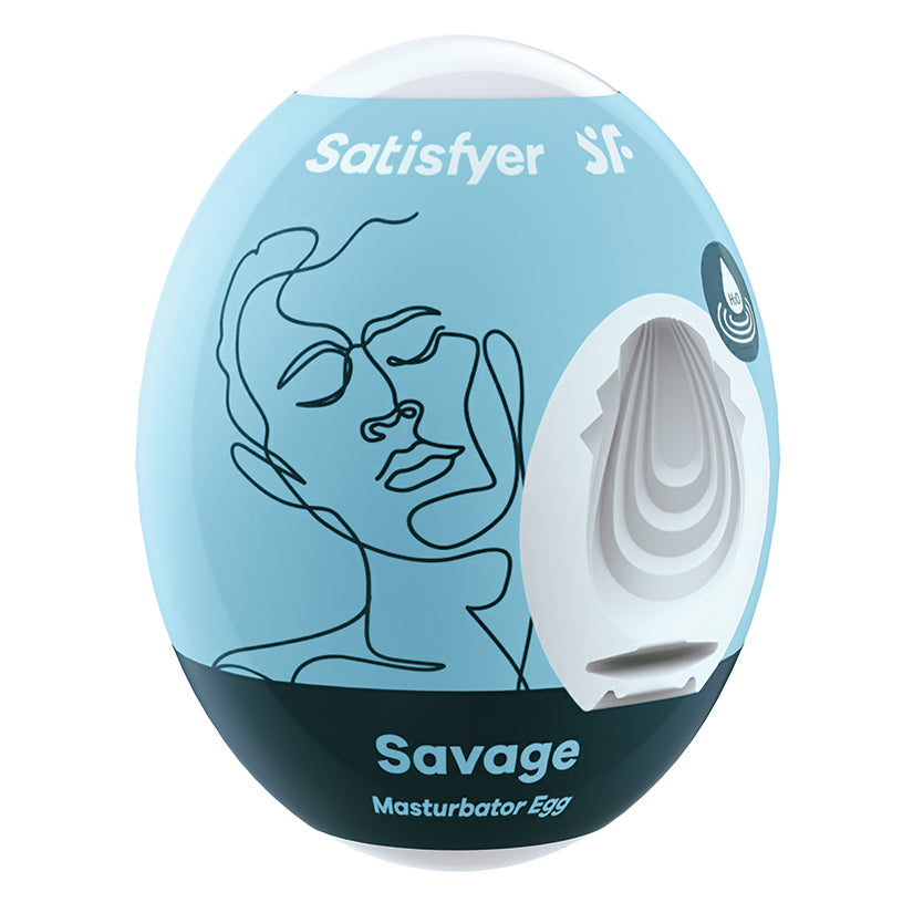 Satisfyer Masturbator Egg Single-Savage - Eros Fine Goods