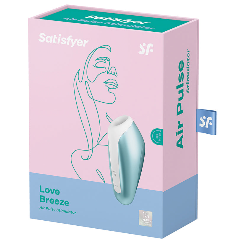 Satisfyer Love Breeze Air Pulse Stimulator-Ice Blue - Eros Fine Goods