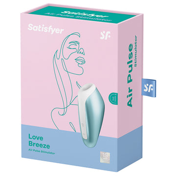 Satisfyer Love Breeze Air Pulse Stimulator-Ice Blue - Eros Fine Goods