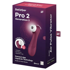 Satisfyer Pro 2 Generation 3 With App-Wine Red - Eros Fine Goods