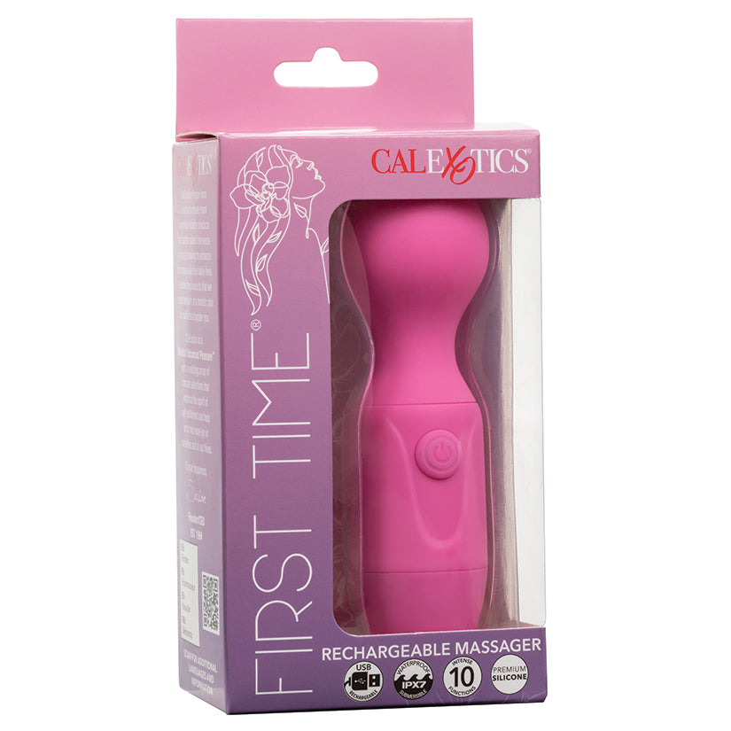 First Time Rechargeable Massager-Pink - Eros Fine Goods