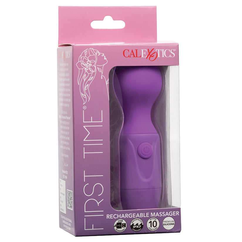 First Time Rechargeable Massager-Purple - Eros Fine Goods