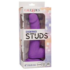 Neon Silicone Studs-Purple 6" - Eros Fine Goods