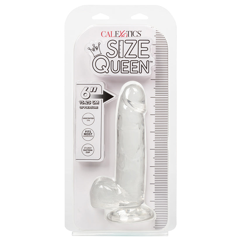 Size Queen-Clear 6" - Eros Fine Goods