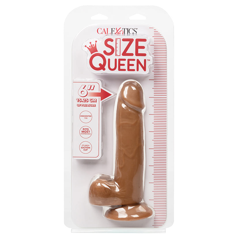Size Queen-Brown 6" - Eros Fine Goods