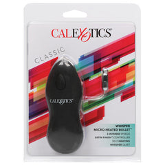 Classic Whisper Micro-Heated Bullet-Black - Eros Fine Goods