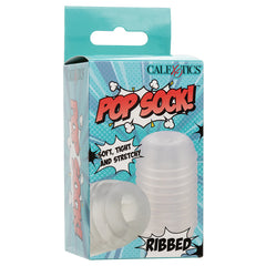 Pop Sock Ribbed-Clear - Eros Fine Goods
