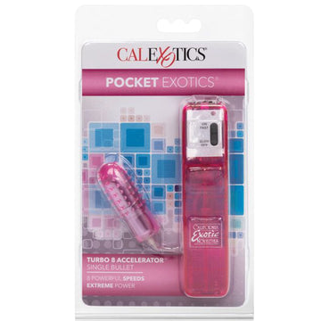Pocket Exotics Turbo 8 Accelerator Single-Pink - Eros Fine Goods