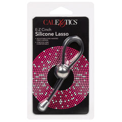 E-Z Cinch Silicone Lasso-Black - Eros Fine Goods