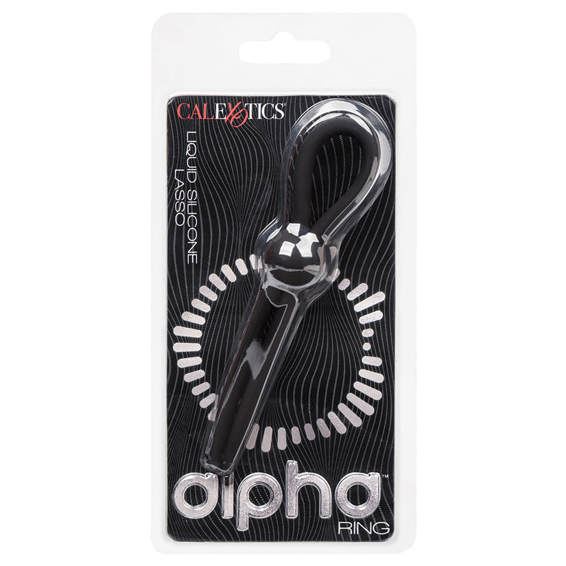 Alpha Liquid Silicone Lasso - Black - Eros Fine Goods