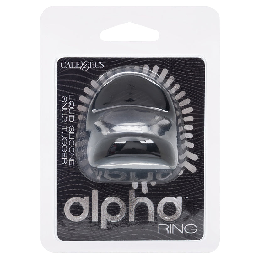 Alpha Liquid Silicone Snug Tugger-Black - Eros Fine Goods