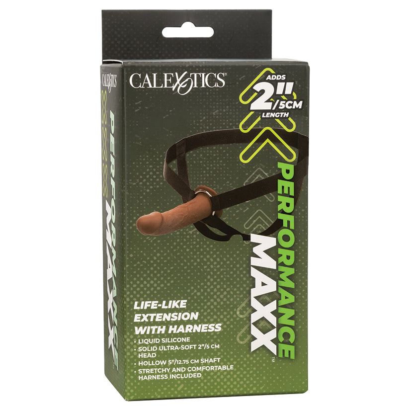 Performance Maxx Life-Like Extension with Harness - Brown - Eros Fine Goods
