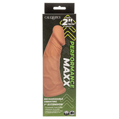 Performance Maxx Rechargeable Vibrating Extension-Brown 7" - Eros Fine Goods