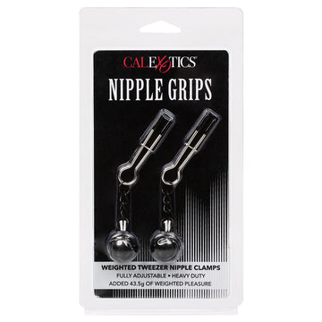 Nipple Grips Weighted Tweezer Nipple Clamps - Eros Fine Goods