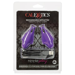 Nipple Play Rechargeable Nipplettes-Purple - Eros Fine Goods